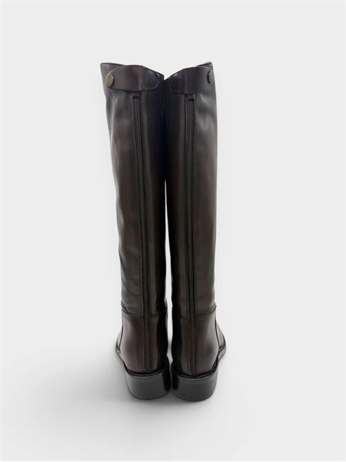 Stivale alto testa di moro con zip posteriore IL LACCIO | TW703CRUSTT.MORO